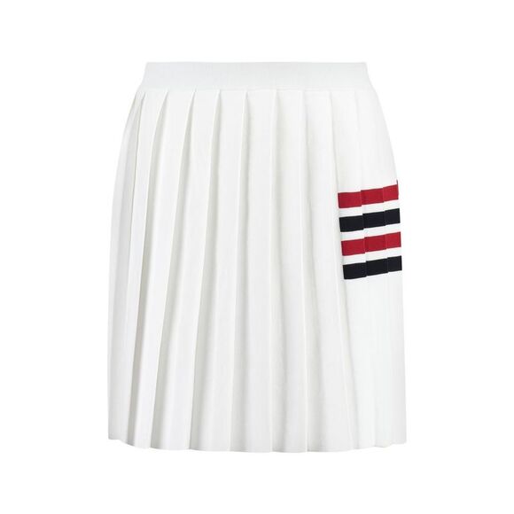 THOM BROWNE Pleated Tennis Skirt Women WHITE Skirts - Picture 2 of 2